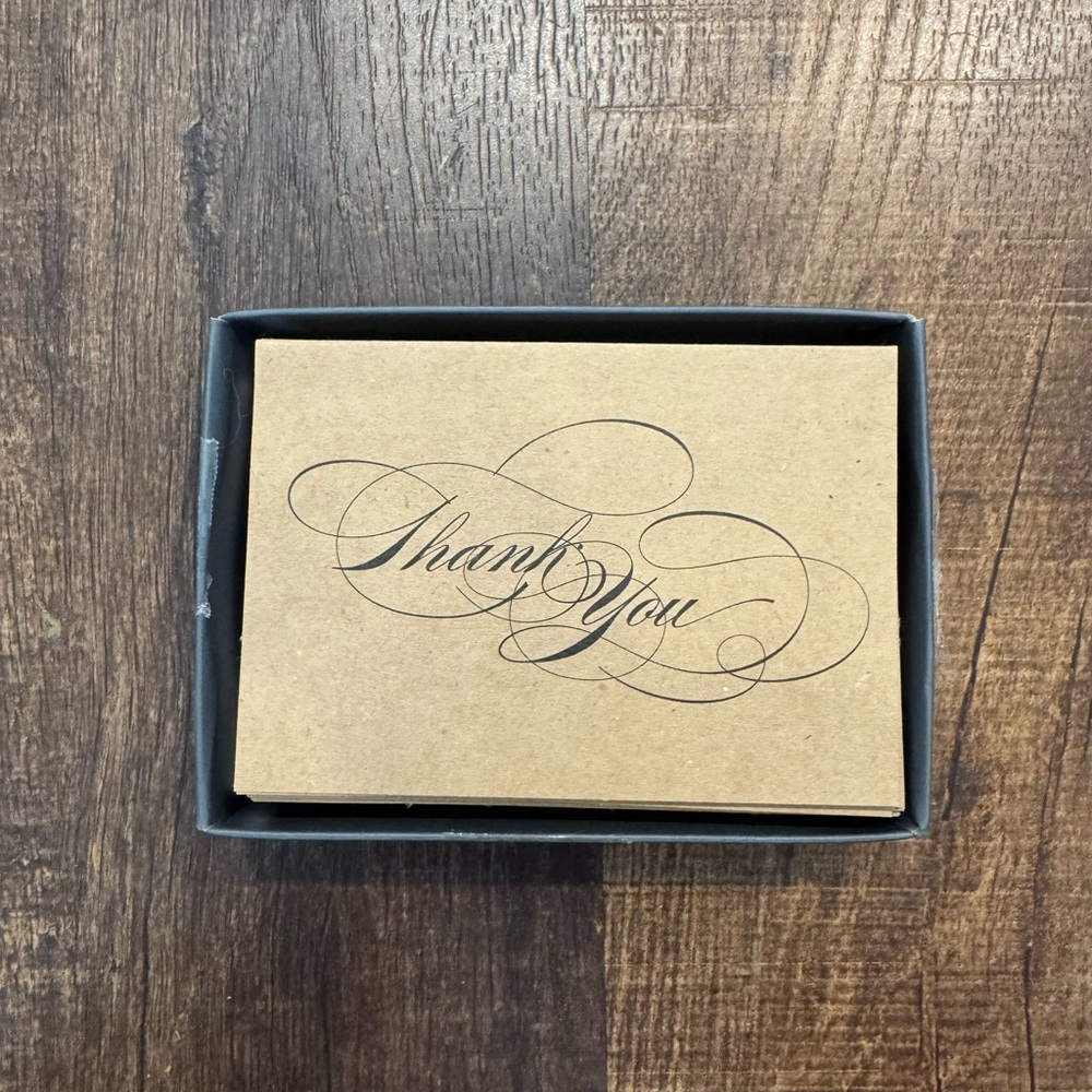 Gartner Studios Thank You Cards - Black